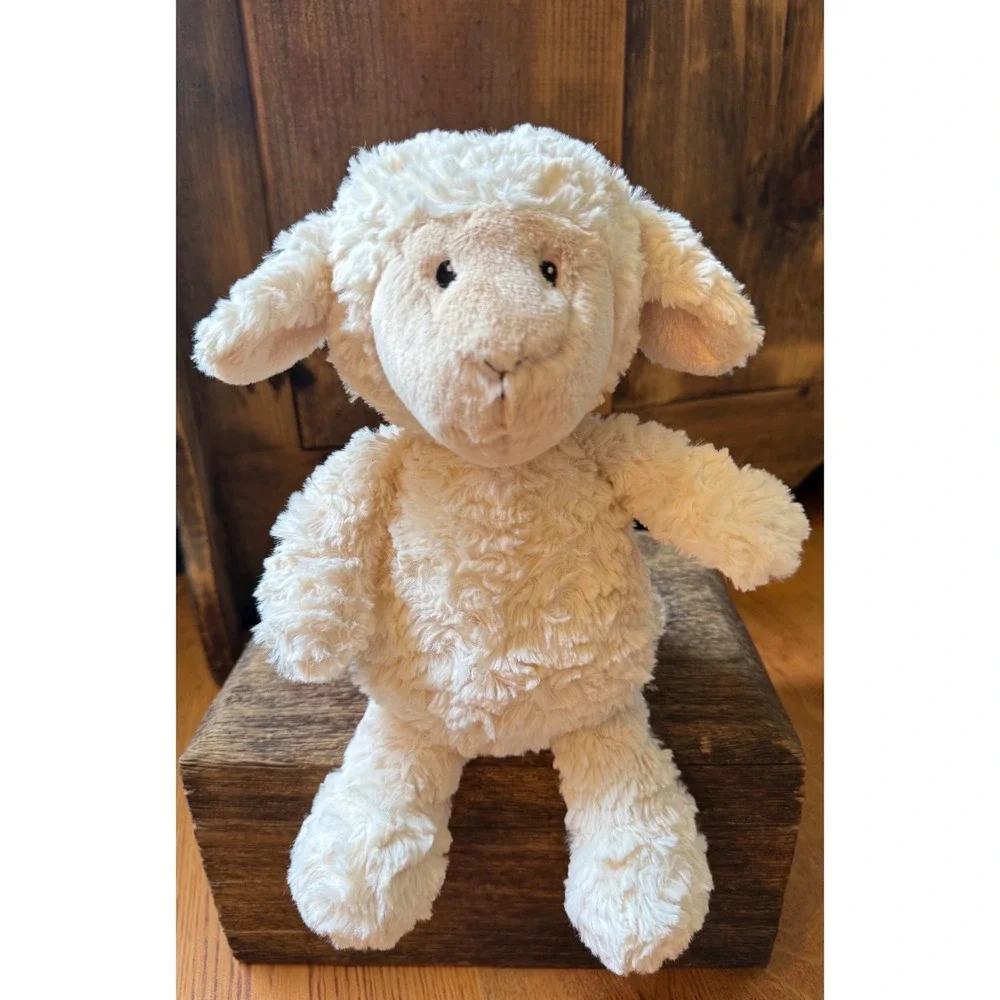 Mary Meyer Again Friends Lamb Sheep Plush Cream Curly Stuffed Animal 13